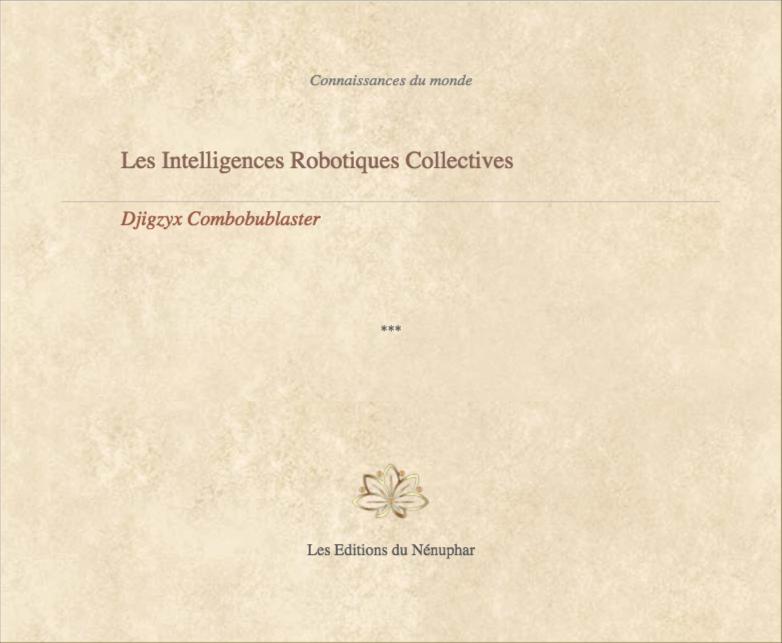 "Les Intelligences Robotiques", par Djigzyx Combobublaster Couv_35